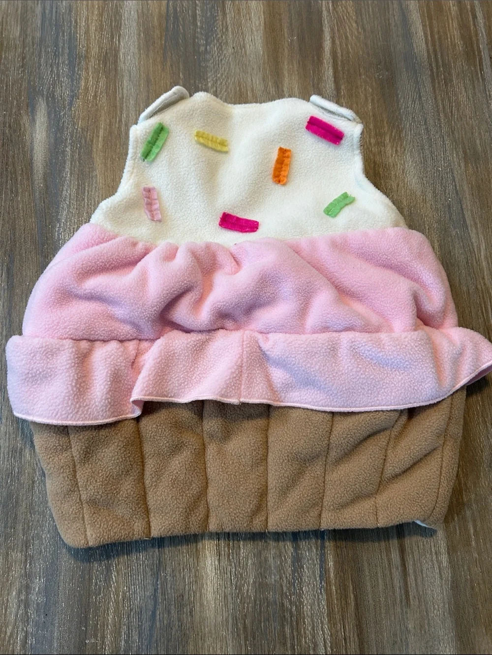 Old Navy Infant Girl White Sprinkle Top Cupcake Halloween Costume Size 0-6M